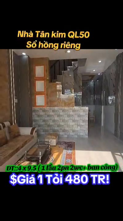 Nhà riêng Quốc lộ 50, Bình Chánh 38m² giá 1.48 tỷ - Sổ hồng riêng, chính chủ
