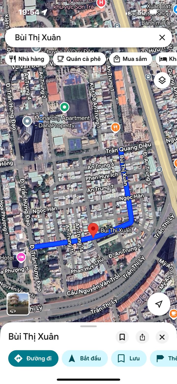 Nhà 2 tầng mặt tiền Bùi Thị Xuân, quận Sơn Trà, 64m² giá 9 tỷ - Vị trí đắc địa trung tâm!