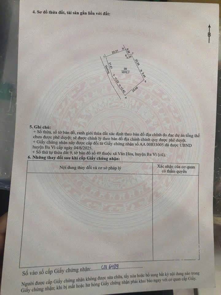 Đất thổ cư tại thôn Rùa, Yên Bài, Ba Vì 1070m² giá 5.35 tỷ - Đầu tư sinh lời ngay!