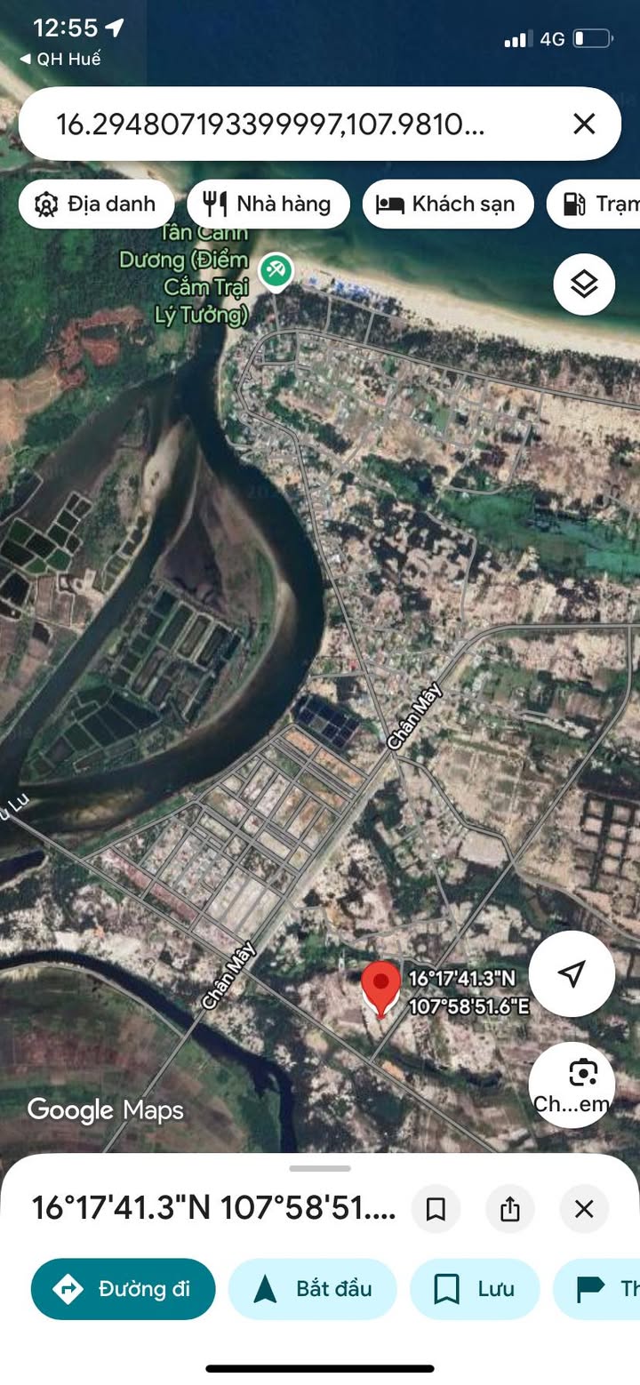 Đất ở nông thôn Chân Mây 200m² giá 1 tỷ - Đầu tư tiềm năng phát triển!