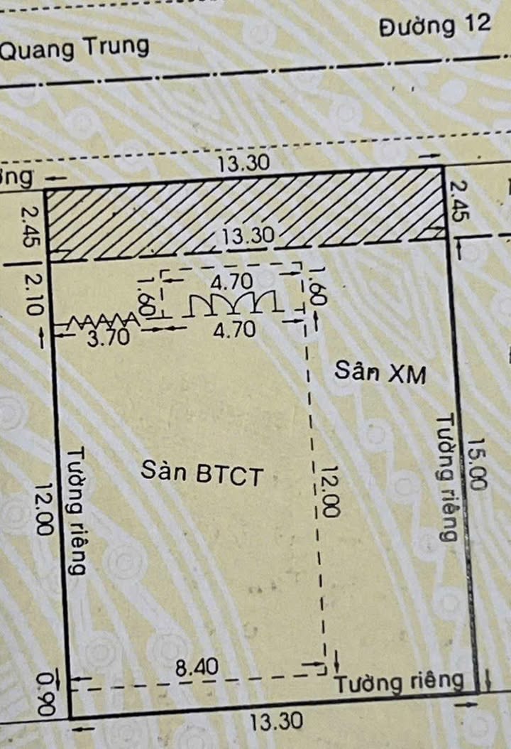Nhà mặt tiền kinh doanh Đường 12, Phường Tăng Nhơn Phú B, Quận 9 - Diện tích 200m², thu nhập 35 triệu/tháng!