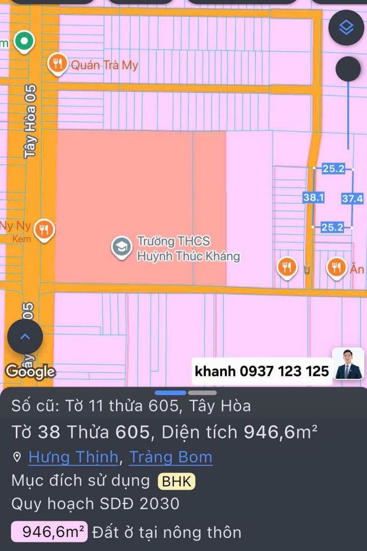 Đất nền Hưng Thịnh Trảng Bom 946m² giá thỏa thuận - Tiềm năng phát triển lớn!