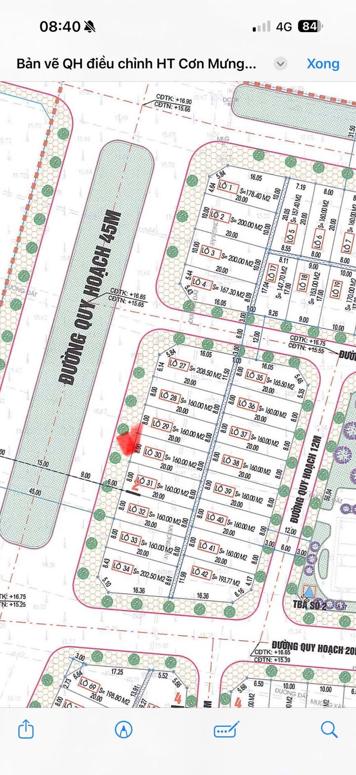 Đất nền Văn Sơn Đô Lương 160m² giá 4.2 tỷ - Mặt tiền đường quy hoạch 45m!