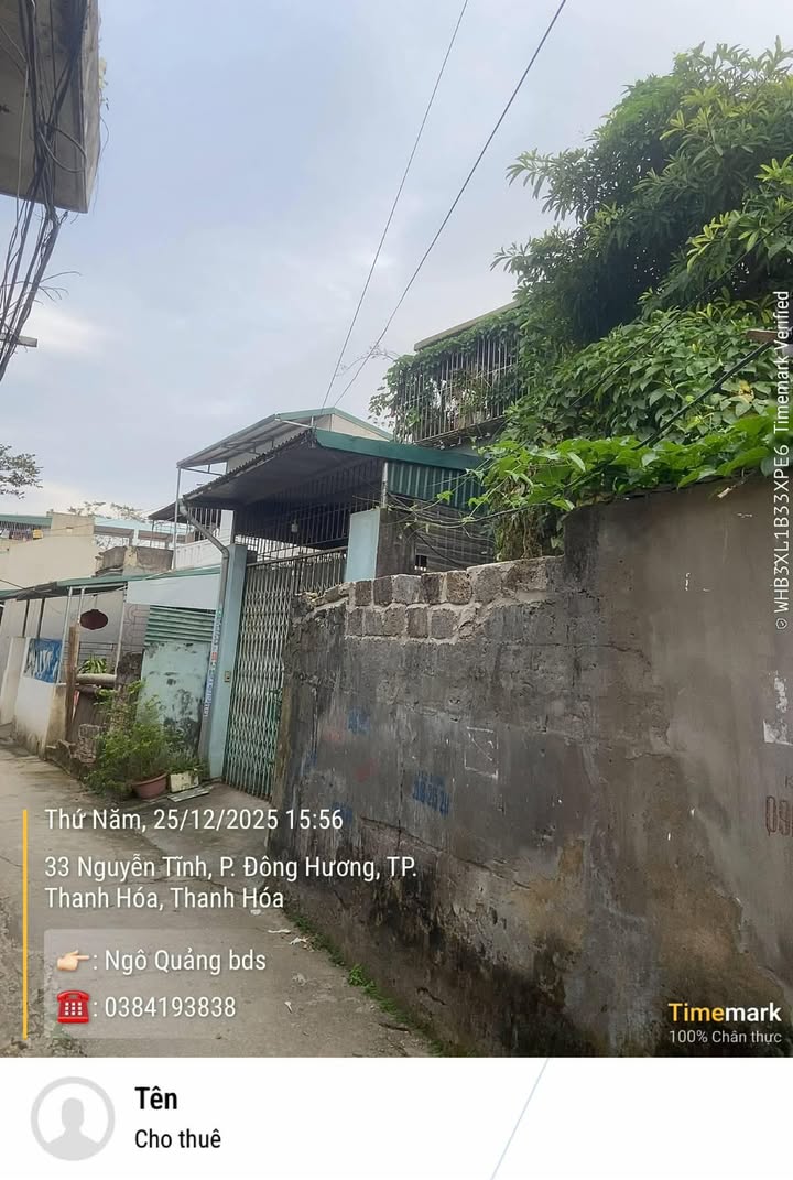 Đất nền đường Ba Tân, phường Đông Hương 100,3m² giá 1.99 tỷ - Chính chủ cần bán gấp!