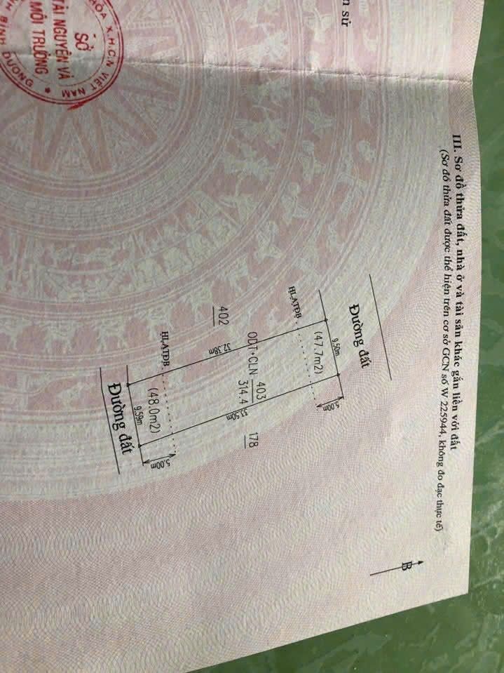 Đất nền Tân Hiệp, Tân Uyên 313.5m² giá 4 tỷ - Sổ hồng chính chủ