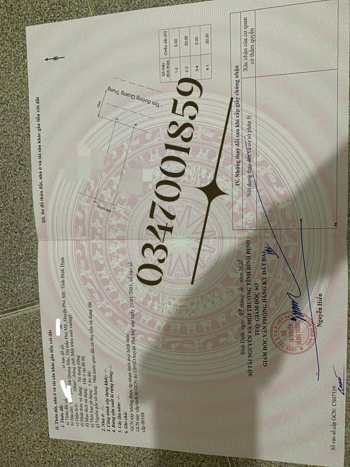 Đất liền kề mặt tiền đường Quang Trung, Phù Mỹ, Bình Định 210m² - Giá tốt đầu tư!