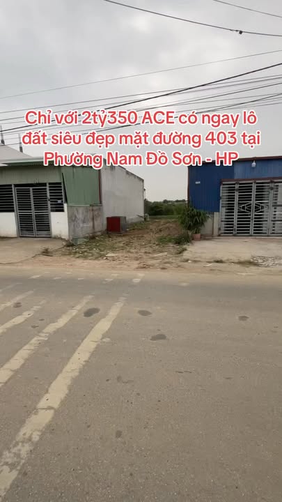 Lô đất Minh Đức, Đồ Sơn 58,1m² giá 2,35 tỷ - Đầu tư sinh lời ngay!