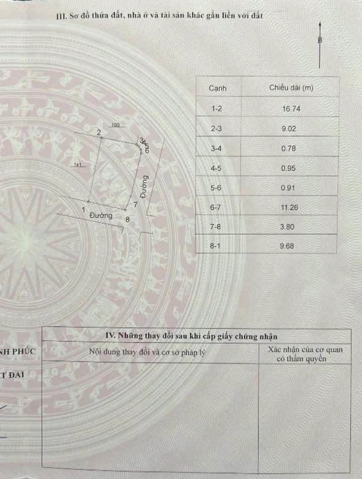 Đất thổ cư 174m² thôn Chùa - Ngũ Kiên - Vĩnh Tường giá chỉ 2 tỷ - Đầu tư sinh lời nhanh!