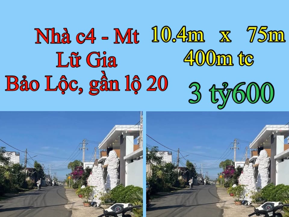 Nhà mặt tiền Lữ Gia, Bảo Lộc 780m² giá 3.6 tỷ - Đầy đủ tiện nghi, sẵn sàng ở!