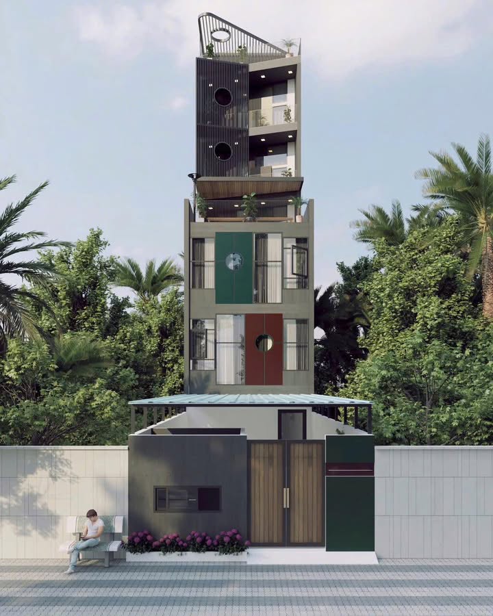 Căn hộ cho thuê CHDV Vườn Lài Quận 12 - 7 tầng, 15 phòng, thang máy tiện nghi!