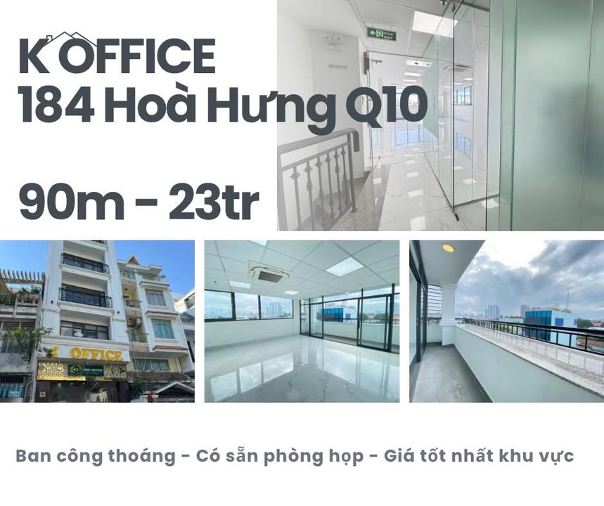 Văn phòng cho thuê K Office Hòa Hưng Q10 90m² giá 23 triệu - Không gian làm việc lý tưởng!