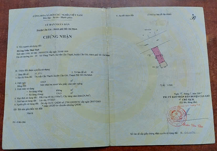 Bán nhà Cần Thạnh, Cần Giờ 125m² giá 6.2 tỷ - Sổ hồng riêng, chính chủ