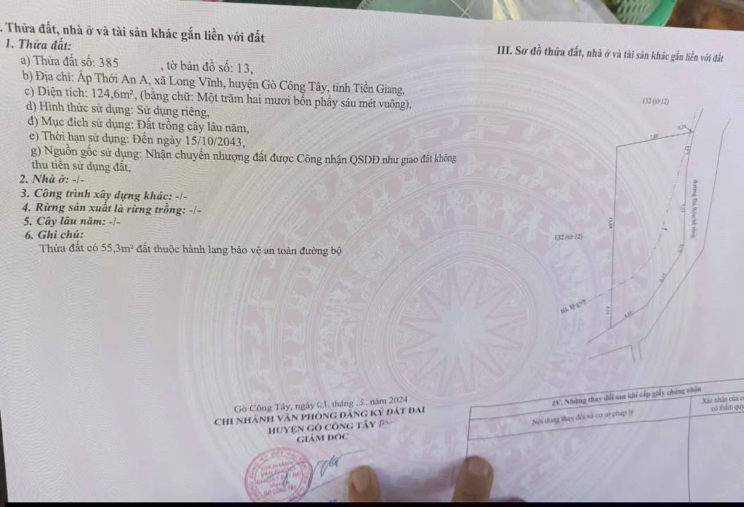 Đất Vĩnh Hựu, Gò Công Tây 141m² giá 210 triệu - Đầu tư lý tưởng!