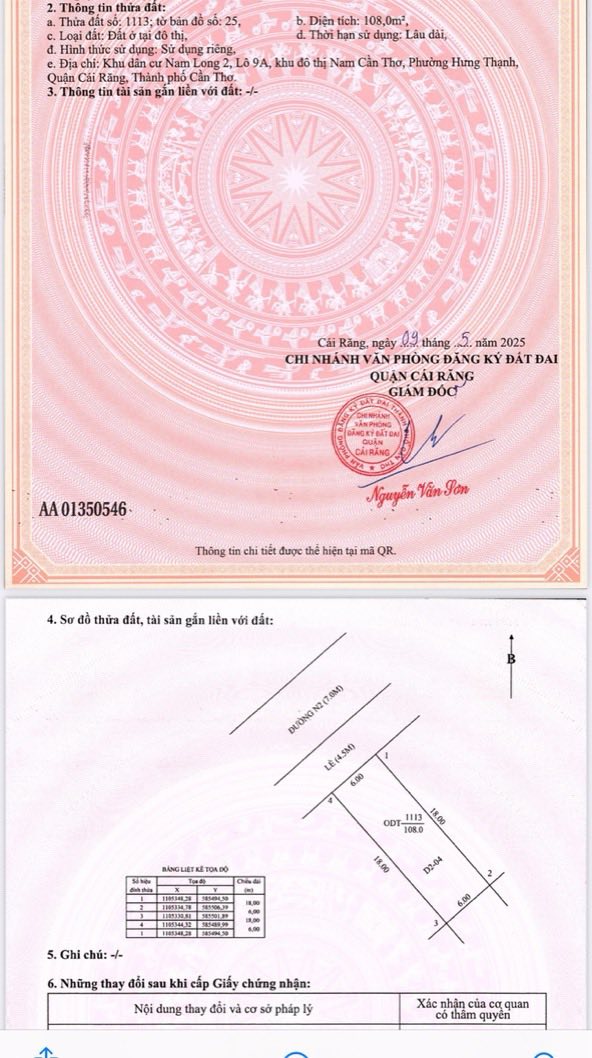 Đất nền phố thương mại Nam Long Cần Thơ 108m² giá 4 tỷ - Cơ hội đầu tư tuyệt vời!