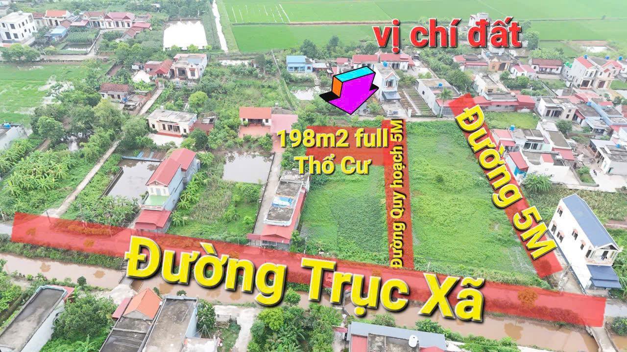 Đất thổ cư 198m² tại Xuân Phú, Xuân Trường - Giá chỉ 800 triệu