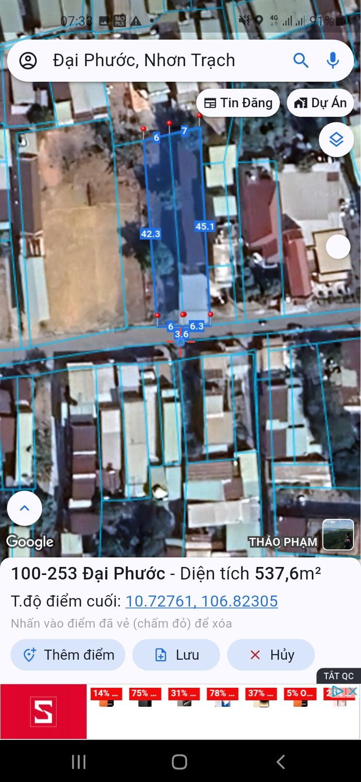 Đất thổ cư Nhơn Trạch 315m² giá tốt - Đầu tư sinh lời ngay!