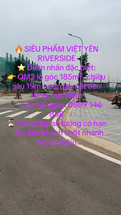 Shophouse Việt Yên Riverside 185m² giá 50 triệu/m² - Cơ hội đầu tư hiếm có!