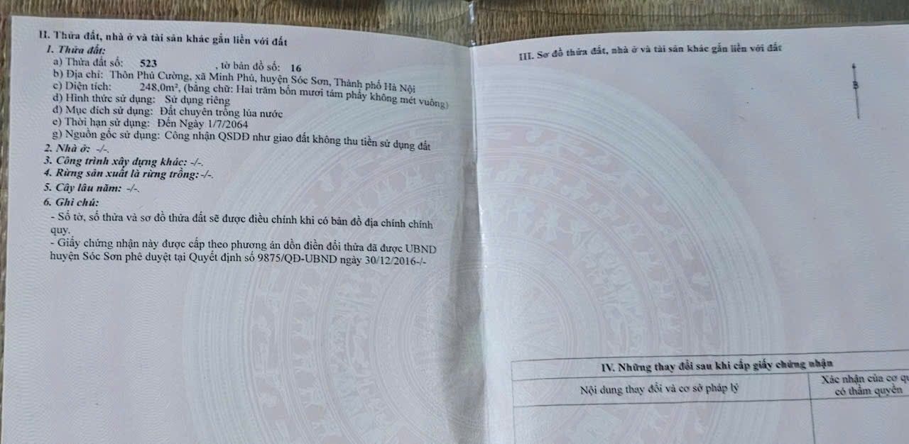 Đất mặt đường Quốc Lộ 35, Sóc Sơn 250m² - Cơ hội đầu tư tuyệt vời!