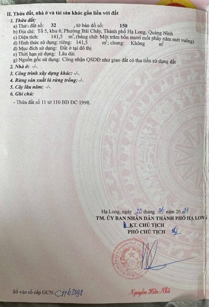 Đất Mặt Đường Cái Dăm Bãi Cháy 141m² giá 40 triệu - Vị trí đắc địa cho kinh doanh!
