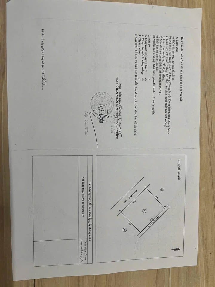 Đất nền Hồng Phong, Đông Triều 292m² giá 2.92 tỷ - Cơ hội đầu tư tuyệt vời!