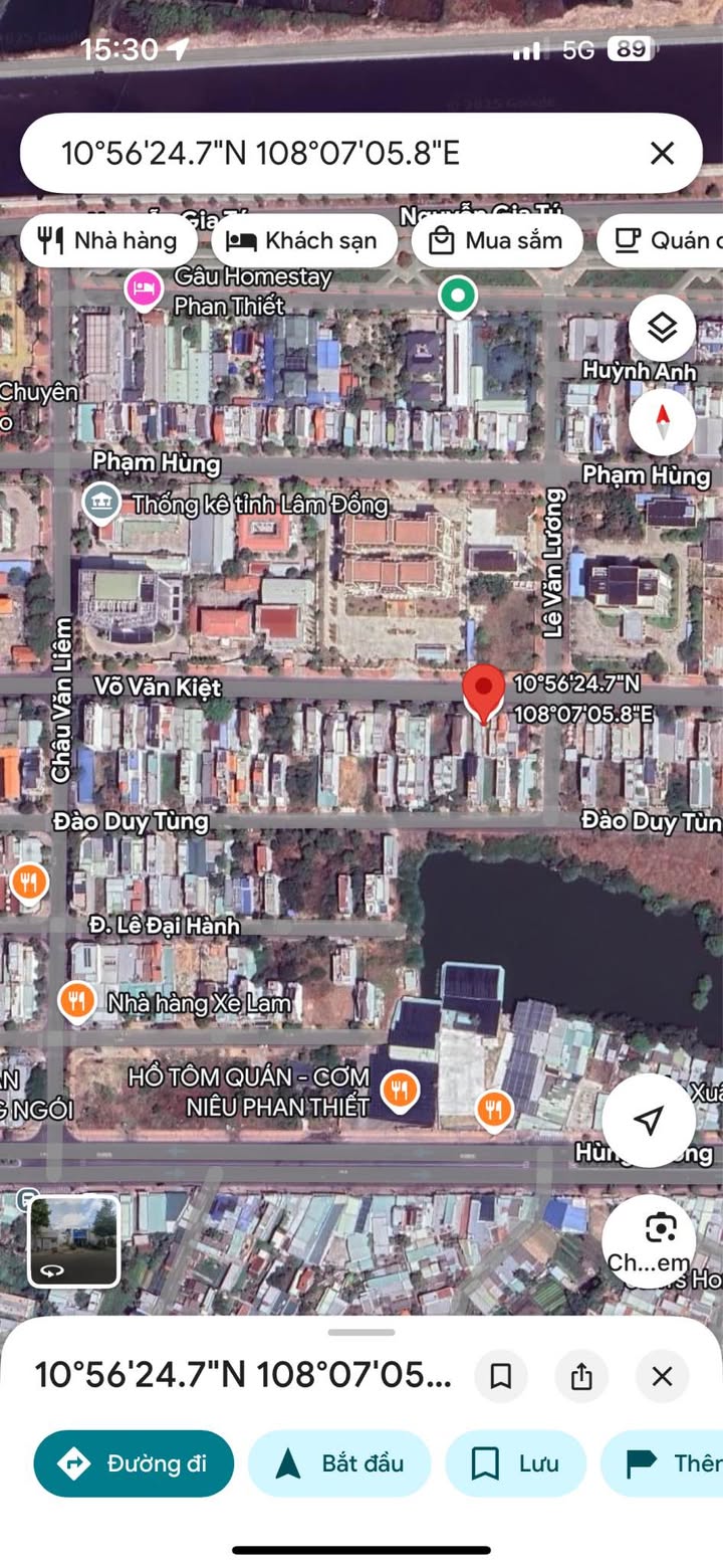 Đất mặt tiền Võ Văn Kiệt, Phan Thiết 115m² giá 5.5 tỷ - Vị trí đắc địa cho kinh doanh!