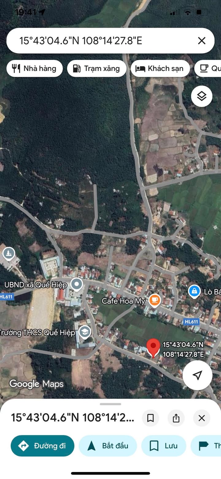 Đất nền 311m² xã Quế Hiệp, Quế Sơn chỉ 390 triệu - Sổ hồng chính chủ!