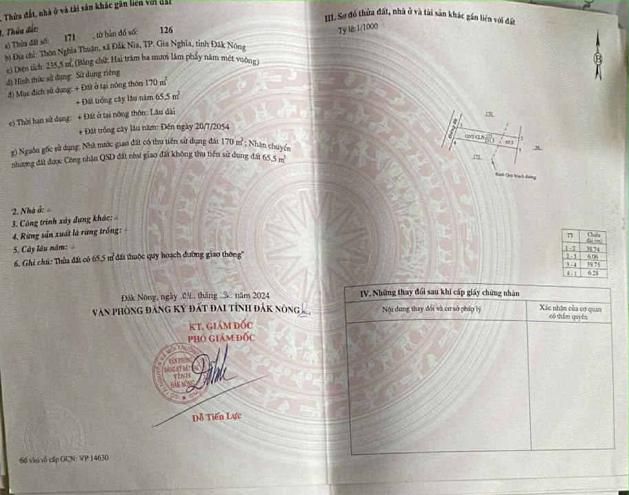 Đất nền Thôn Nghĩa Thuận, Gia Nghĩa 234m² giá 500 triệu - Cơ hội đầu tư hấp dẫn!