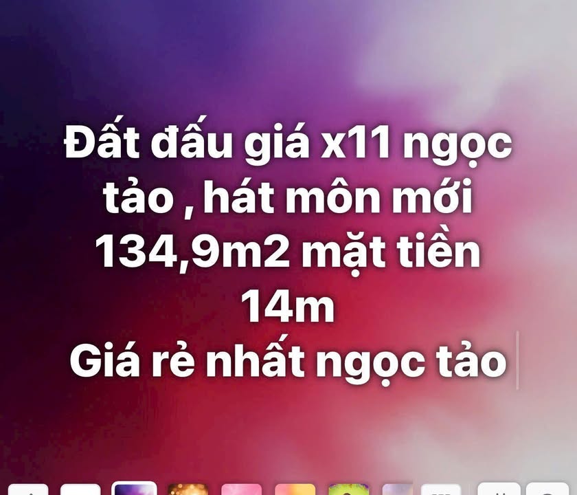 Đất Ngọc Tảo, Phúc Thọ, Hà Nội 134.9m² giá 5.396 tỷ - Lô đẹp ngay mặt đường 32!