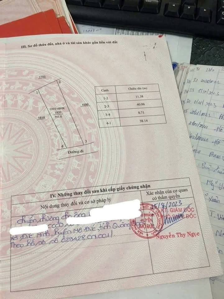 Đất nền Mỏ Cày, Mộ Đức, Quảng Ngãi 348m² - Giá tốt bất ngờ!