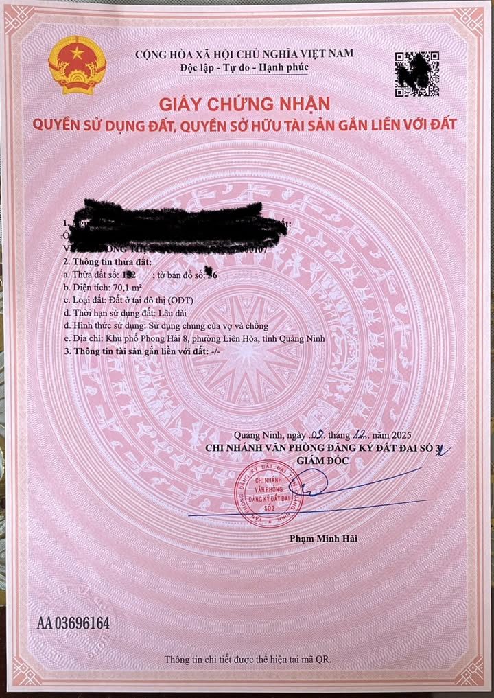 Đất nền 70m² tại khu phố 8, Phong Hải - Cơ hội đầu tư vàng!