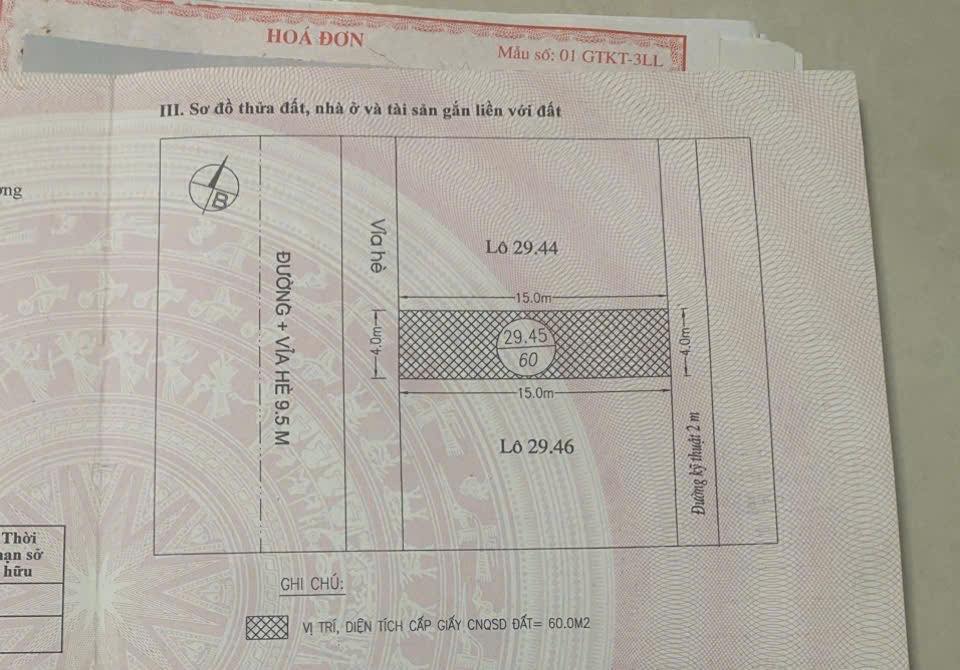 Đất nền Khu Đô Thị Thiên Phú Hải Dương 60m² giá 2.6 tỷ - View sông tuyệt đẹp!