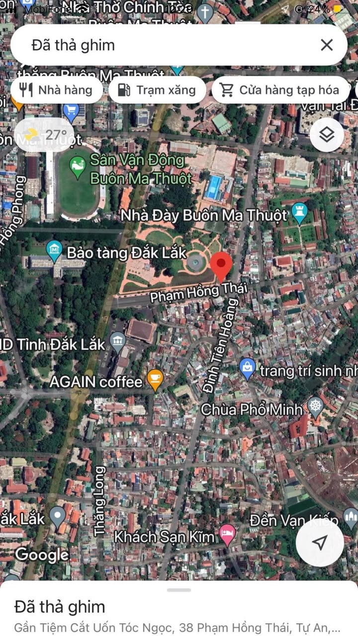 Đất mặt tiền Phạm Hồng Thái Buôn Ma Thuột 100m² giá 9 tỷ - Cơ hội đầu tư sinh lời!