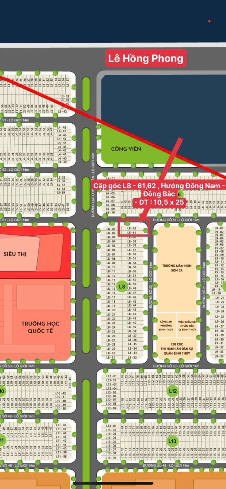 Đất nền góc Khu Ngân Thuận Cần Thơ 250m² giá 5.5 tỷ - Pháp lý rõ ràng, đầu tư sinh lời!