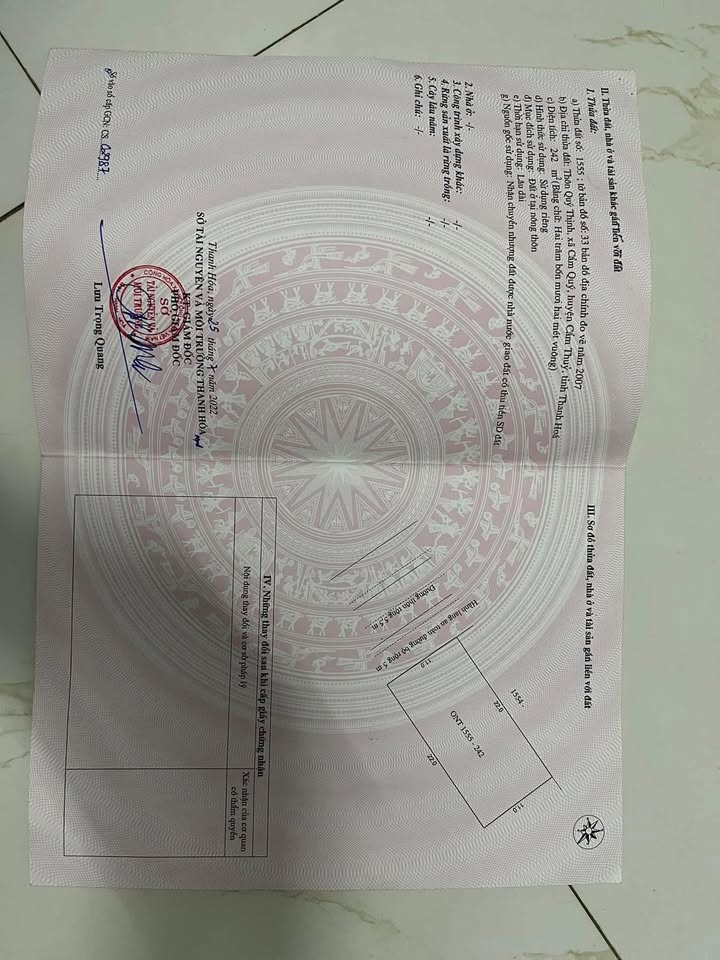 Đất thổ cư Cẩm Quý 121m² giá 200 triệu - Cơ hội đầu tư tuyệt vời!