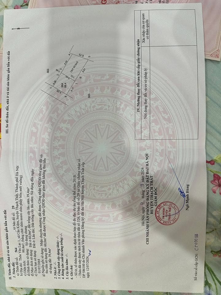 Đất nền Cần Kiệm, Thạch Thất 97m² - Sổ đỏ riêng, pháp lý rõ ràng!