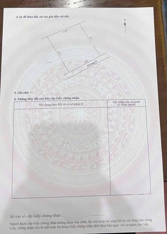 Đất nền Liên Phương Hưng Yên 270m² giá thỏa thuận - Mặt tiền 15m, hướng Đông Nam!