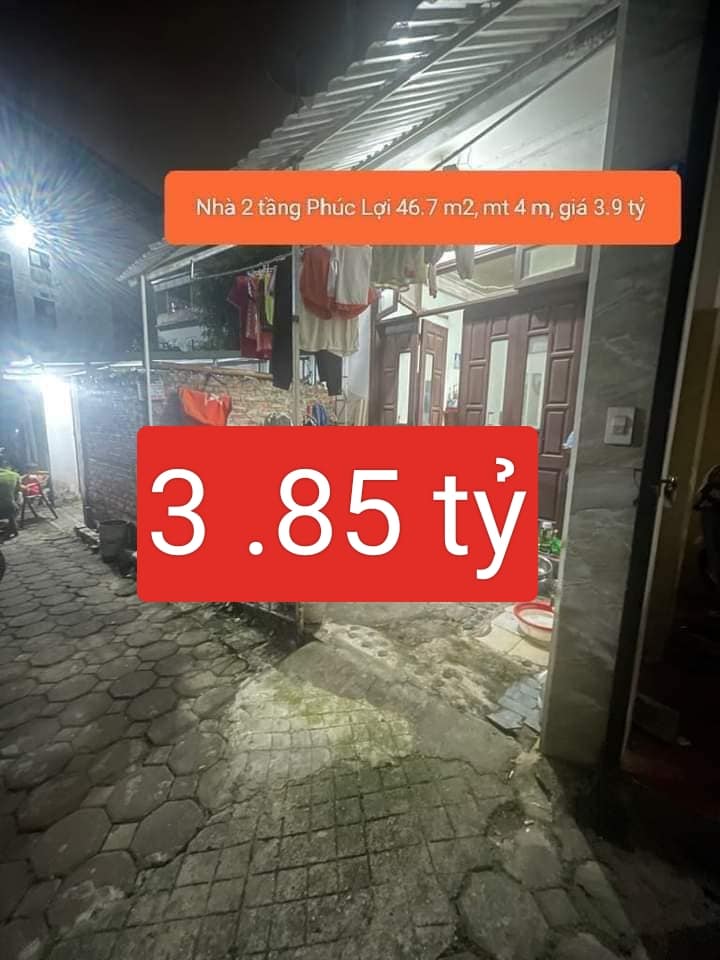 Nhà phố Phúc Lợi Long Biên 46.7m² giá 3.85 tỷ - Thiết kế 2 tầng thoáng mát!