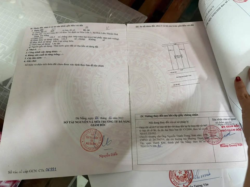 Đất nền Hòa Liên 123m² giá chỉ 3 tỷ - Vị trí đắc địa cho kinh doanh!