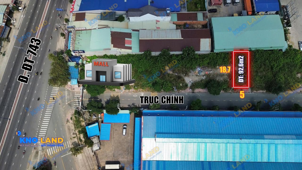 Đất nền khu dân cư Tân Đông Hiệp 92.6m² giá 4.3 tỷ - Đầu tư sinh lời ngay tại vị trí đắc địa!