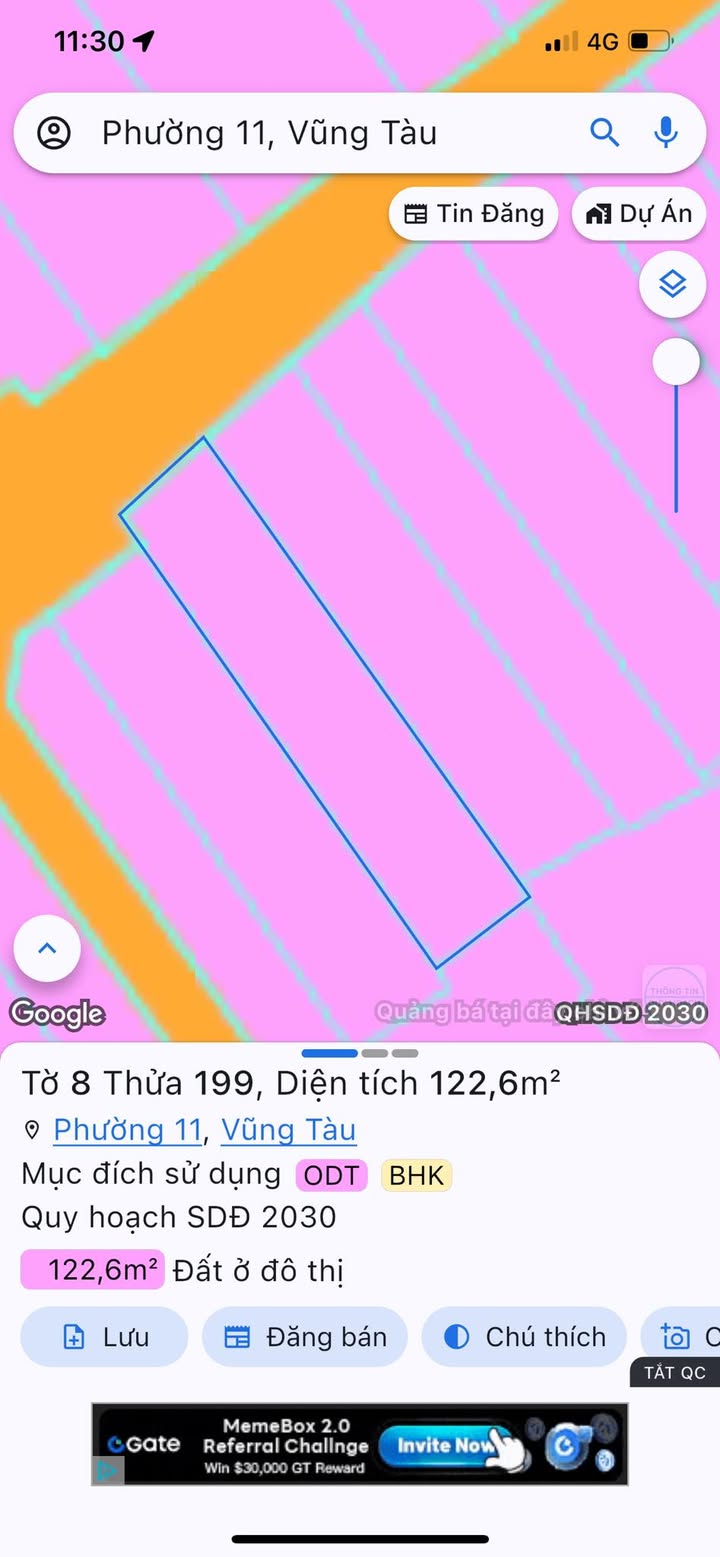 Bán đất thổ cư Hẻm 65 Đô Lương, Phước Thắng 122.6m² - Sổ hồng riêng, giá 5.2 tỷ!