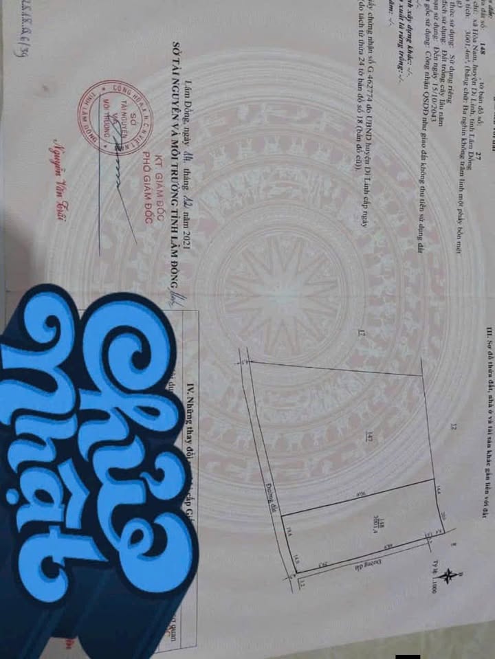 Đất Hòa Nam Di Linh 12000m² giá 1.8 tỷ - Sổ đỏ chính chủ, mặt đường Petong!