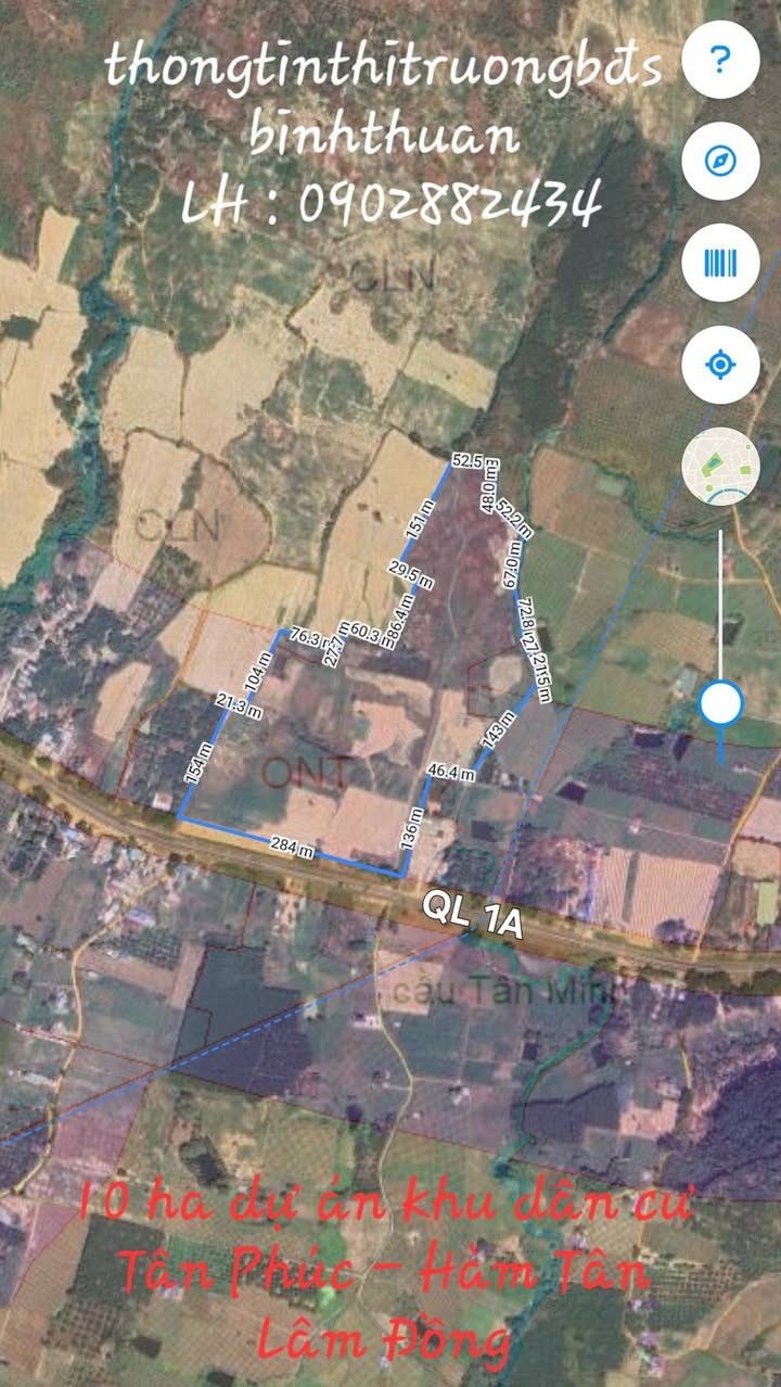 Dự án đất nền KDC Tân Phúc Hàm Tân 10ha - Cơ hội đầu tư hấp dẫn!