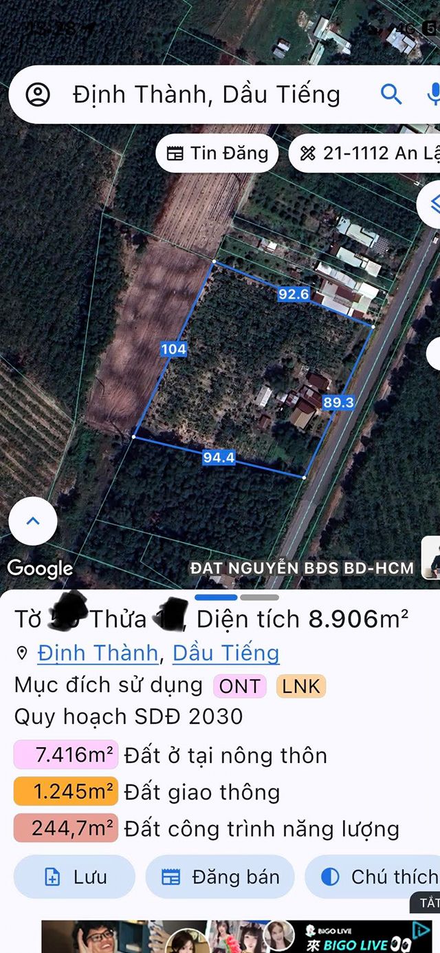 Đất nền Dầu Tiếng 30m² giá tốt - Bán gấp cần tiền!