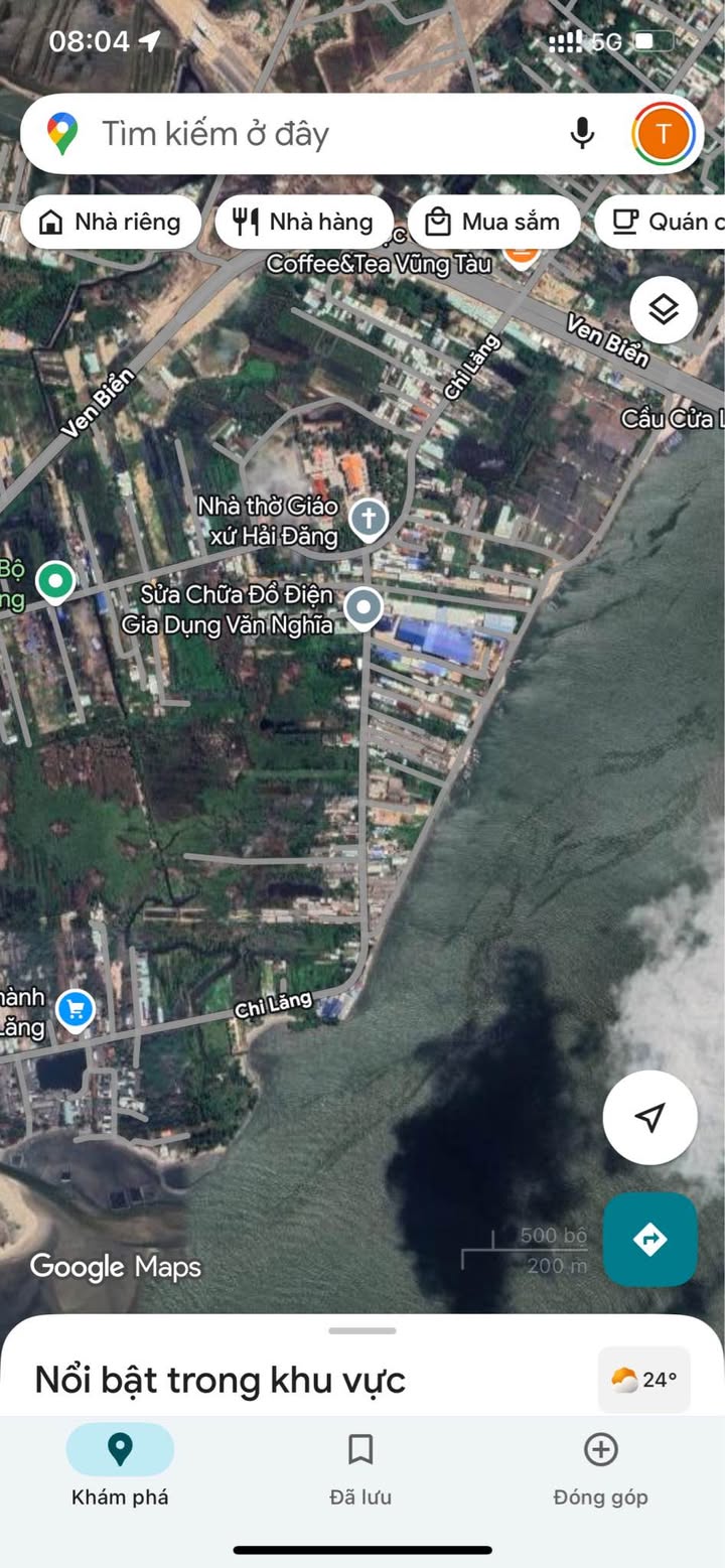 Đất nền mặt tiền đường Chị Lăng Vũng Tàu 1600m² giá 19.2 tỷ - Sát biển, cơ hội đầu tư hấp dẫn!