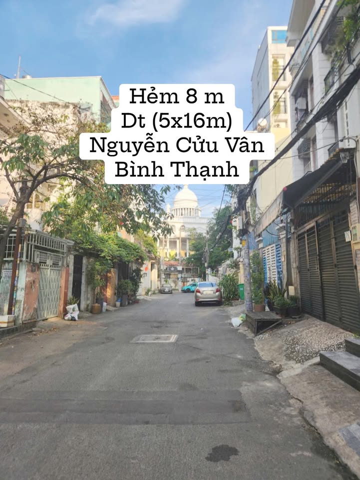 Nhà mặt tiền hẻm 8m Nguyễn Cửu Vân, P17, Bình Thạnh 80m² - Sổ hồng riêng, giá thỏa thuận!