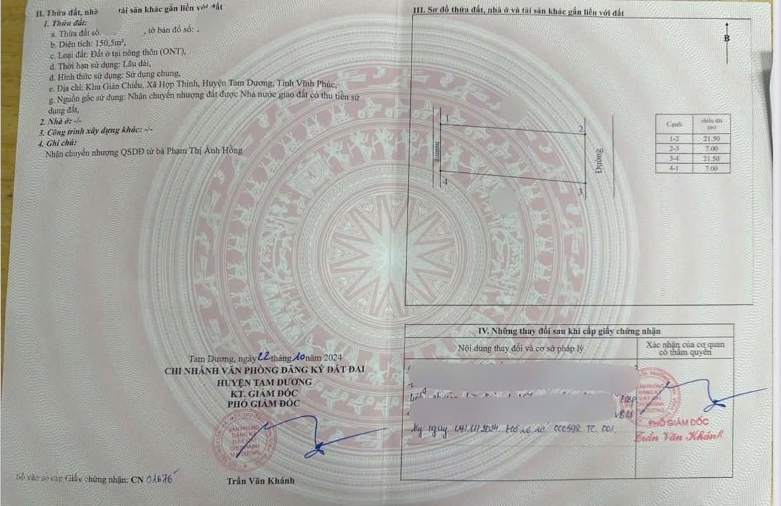 Đất nền Hợp Thịnh, Tam Dương 150m² giá 4 tỷ - Cơ hội đầu tư tuyệt vời!