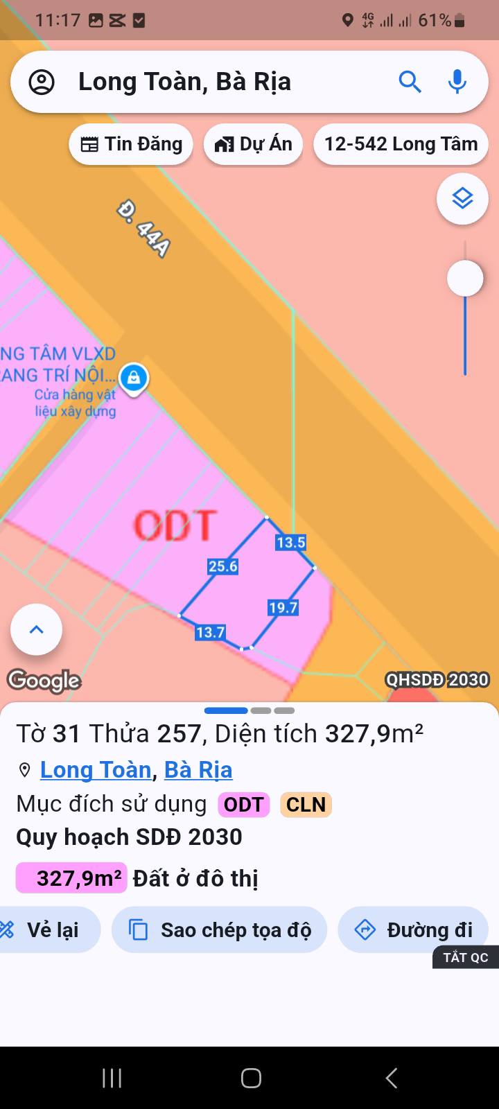 Mặt tiền FrontHouse 44A Phường Long Toàn 328m² giá 11.8 tỷ - Chủ bán gấp!