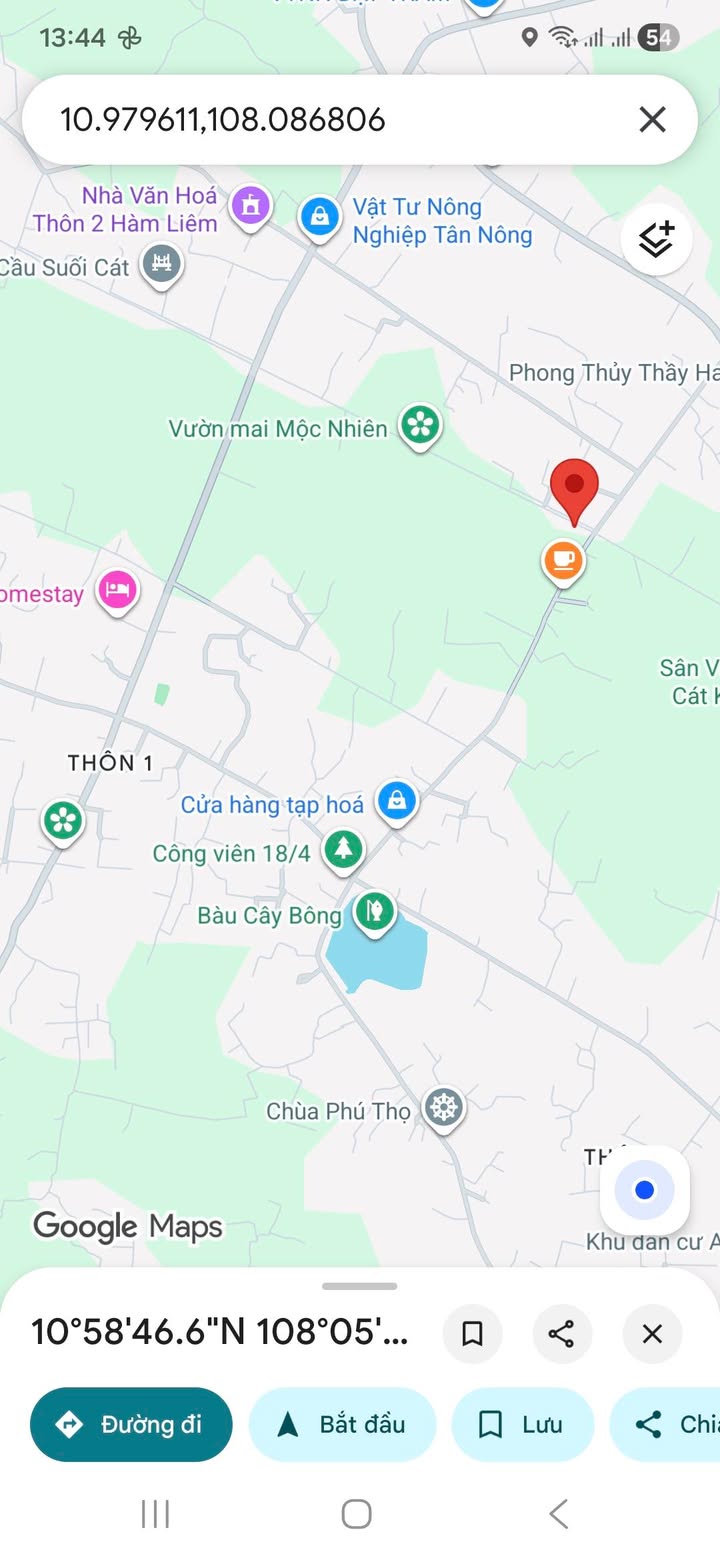 Đất thổ cư Hàm Liêm 104m² giá 690 triệu - Hướng Bắc, sổ đỏ chính chủ!