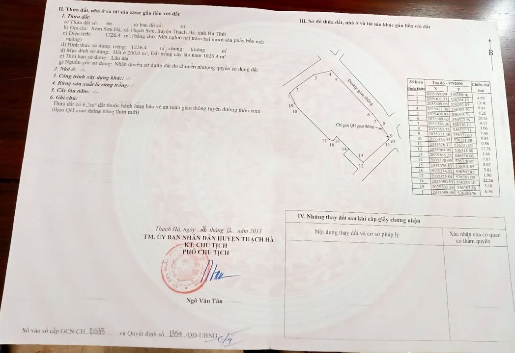 Đất nền Thạch Sơn, Thạch Hà 380m² giá 466 triệu - Cơ hội đầu tư hấp dẫn!