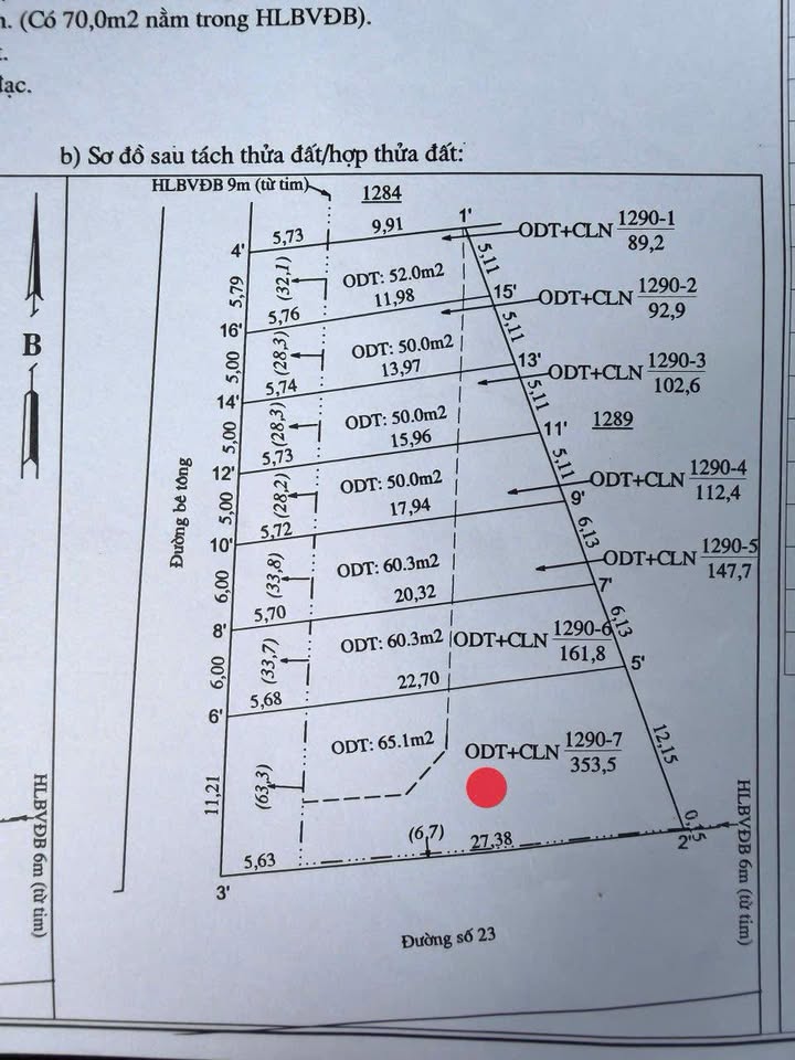 Đất nền mặt tiền đường 23, Minh Hưng 353m² giá chỉ 800 triệu - Đầu tư sinh lời tốt!
